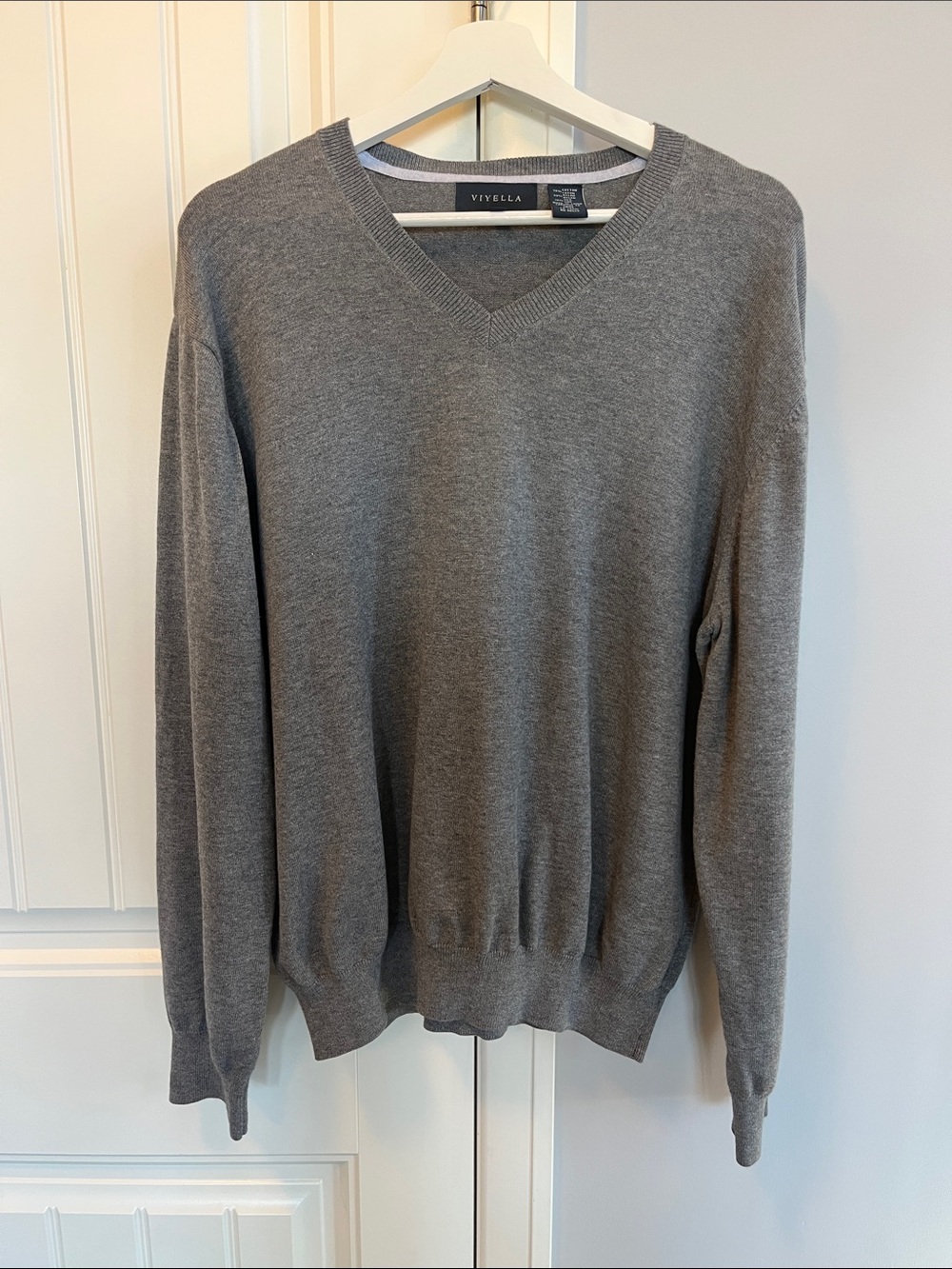 Viyella Classic Grey Knit Sweater XL